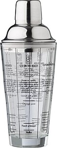 Glass cocktail shaker (400 ml) Adela