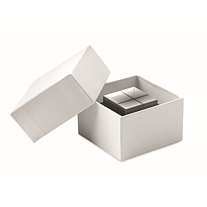 Glass cube award, transparent