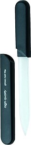 Glass file in a plastic case