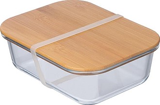 Glass lunchbox with bamboo lid