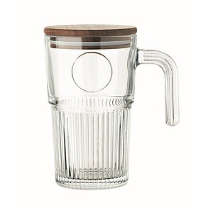 Glass mug 450ml, transparent