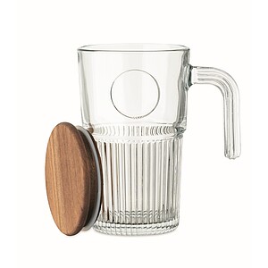 Glass mug 450ml, transparent