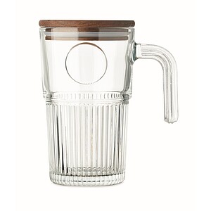 Glass mug 450ml, transparent