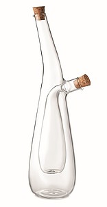 Glass oil and vinegar bottle