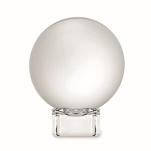 Glass round award, transparent