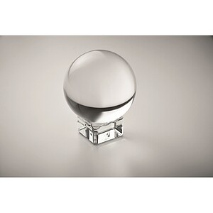 Glass round award, transparent