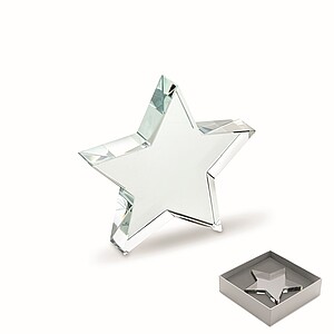 Glass star award, transparent