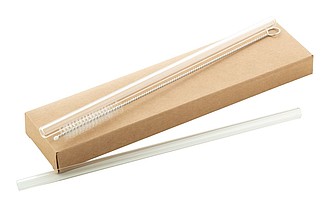 glass straw set