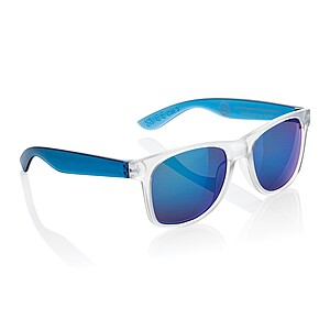Gleam RCS recycled PC mirror lens sunglasses, blue