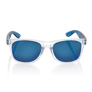 Gleam RCS recycled PC mirror lens sunglasses, blue