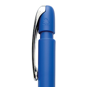 Glide GRS certified R-ABS Metal Clip Pen, blue