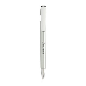 Glide GRS certified R-ABS Metal Clip Pen, grey