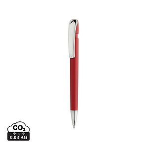 Glide GRS certified R-ABS Metal Clip Pen, red