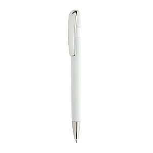 Glide GRS certified R-ABS Metal Clip Pen, white