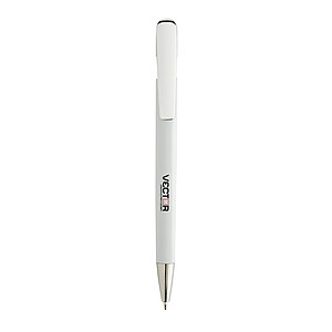Glide GRS certified R-ABS Metal Clip Pen, white