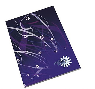 Glued notepads with cover