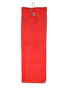 Golf towel 40 x 50 cm, 450 gr/m2 Red