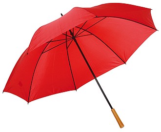 Golf umbrella,"Raindrops",red