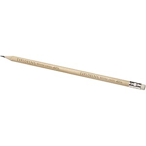 Graffo pencil with eraser, natural