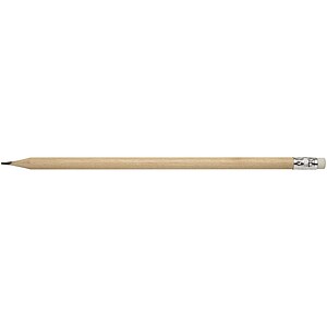 Graffo pencil with eraser, natural