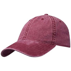 Grafton 6 panel washed cap, burgundy