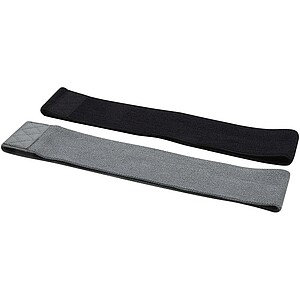 Grip 2-piece resistance band set, solid black