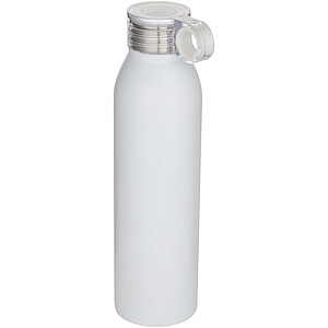 Grom 650 ml RCS recycled stainless steel water bottle, white