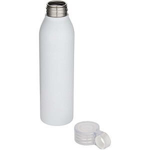 Grom 650 ml RCS recycled stainless steel water bottle, white