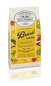Ground coffee Corsini Single Brasilie Santos, 125 g
