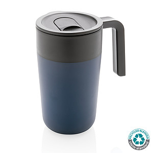 GRS Recycled PP and SS mug with handle
