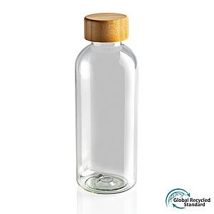 GRS RPET bottle with FSC bamboo lid