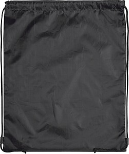 Gymbag made of recycled polyester, black