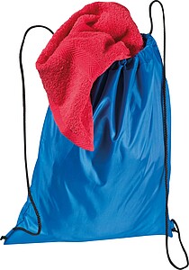 Gymbag made of recycled polyester, blue