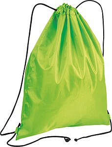 Gymbag made of recycled polyester, light green
