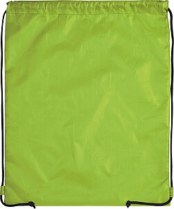 Gymbag made of recycled polyester, light green