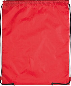 Gymbag made of recycled polyester, red
