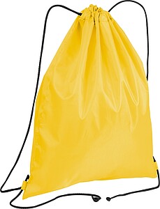 Gymbag made of recycled polyester, yellow