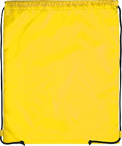 Gymbag made of recycled polyester, yellow