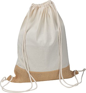 Gymbag with jute bottom