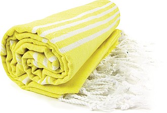 Hamam Sultan Towel, yellow/white, 100 x 180cm
