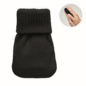 Hand warmer knitted polyester, black