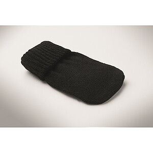 Hand warmer knitted polyester, black