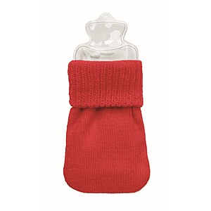 Hand warmer knitted polyester, red