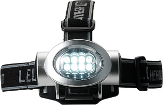 Head light with 8 LED lightsSilver