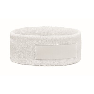 Headband in polycotton, white