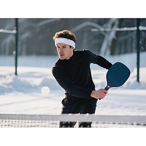 Headband in polycotton, white