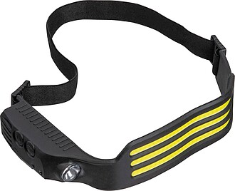 Headlamp with COB lights, black