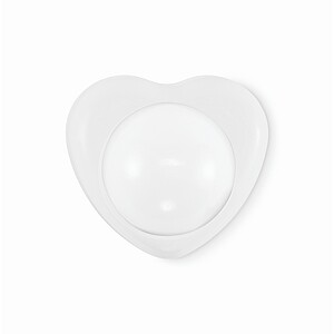 Heart shape vegan lip balm, white