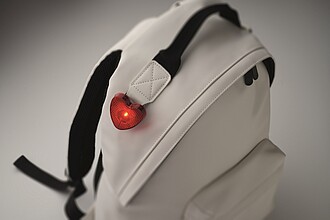 Heart shaped reflector red light