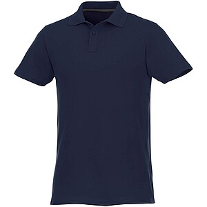 Helios short sleeve mens polo, navy, M